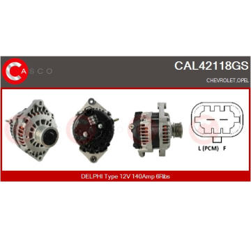 generátor CASCO CAL40218AS
