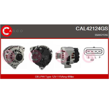 Rotor żtartéra CASCO CAR10081AS