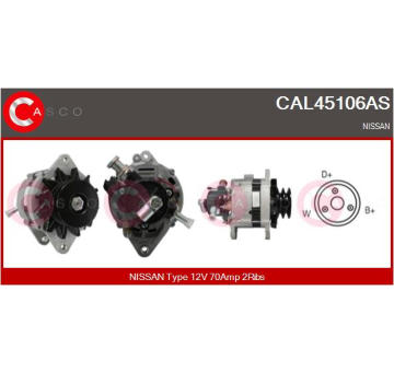 Rotor żtartéra CASCO CAR10204AS