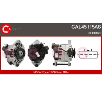 Alternátor CASCO CAL35196AS
