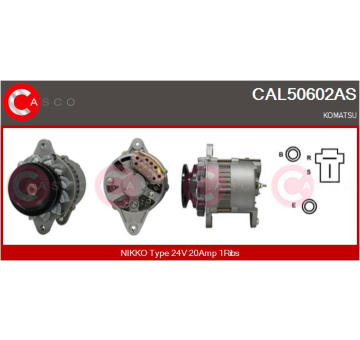 Rotor żtartéra CASCO CAR30080AS