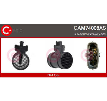 Uhlíkový zberač alternátora CASCO CBA40003AS