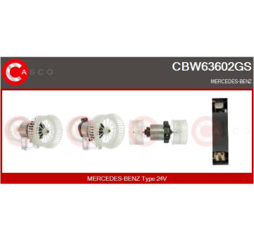 Držák, uhlíkové kartáče CASCO CBH10122GS