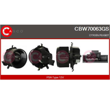 Odpor, vnitřní tlakový ventilátor CASCO CRS66601GS