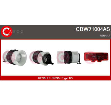 Vnútorný ventilátor CASCO CBW71004AS