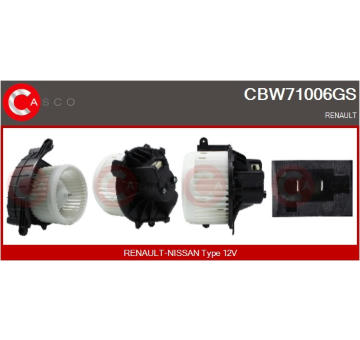 Odpor, vnitřní tlakový ventilátor CASCO CRS70018GS