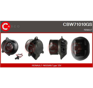 Odpor, vnitřní tlakový ventilátor CASCO CRS70026GS