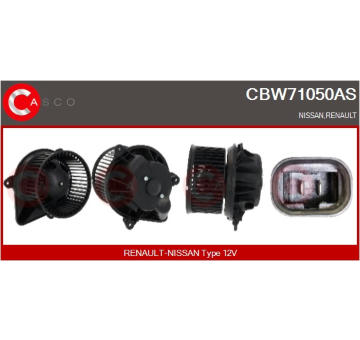 Odpor, vnitřní tlakový ventilátor CASCO CRS71053AS