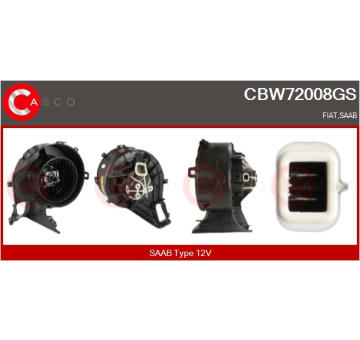 vnitřní ventilátor CASCO CBW72008GS