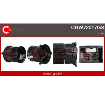 Předřazený odpor, elektromotor (ventilátor chladiče) CASCO CRS73027AS