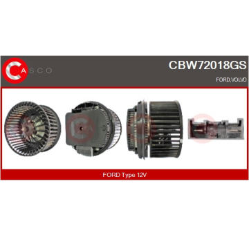 Odpor, vnitřní tlakový ventilátor CASCO CRS73029AS