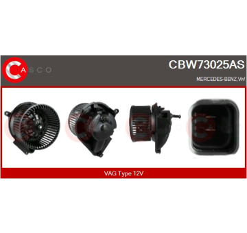 Odpor vnútorného ventilátora CASCO CRS76016AS