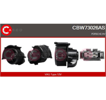 Odpor vnútorného ventilátora CASCO CRS76018AS