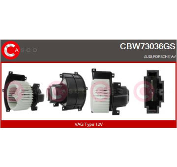 Odpor, vnitřní tlakový ventilátor CASCO CRS77017AS