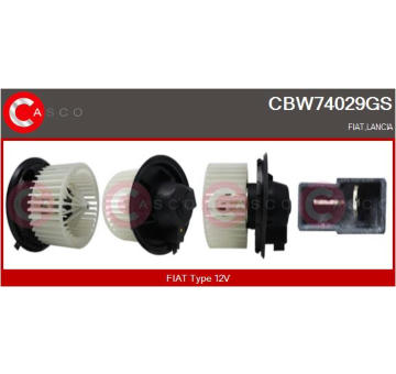Předřazený odpor, elektromotor (ventilátor chladiče) CASCO CRS78049GS