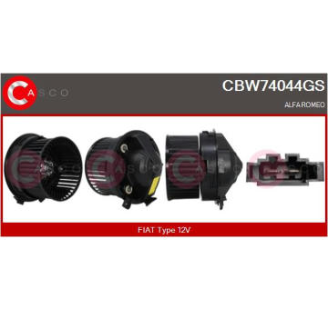 Odpor, vnitřní tlakový ventilátor CASCO CRS81000AS