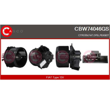 Odpor, vnitřní tlakový ventilátor CASCO CRS82000AS