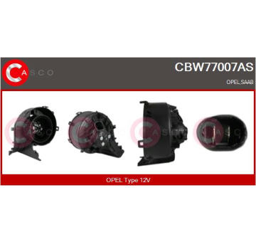 Vnútorný ventilátor CASCO CBW77007AS