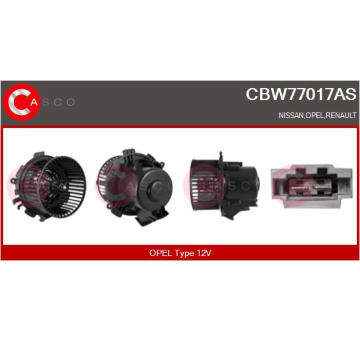 vnitřní ventilátor CASCO CBW77017AS