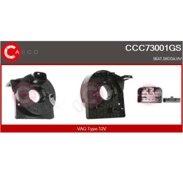 Vinuta pruzina, airbag CASCO CCC73001GS