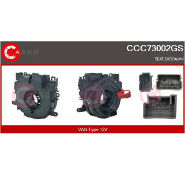 Vinuta pruzina, airbag CASCO CCC73002GS