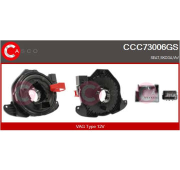 Vinuta pruzina, airbag CASCO CCC73006GS