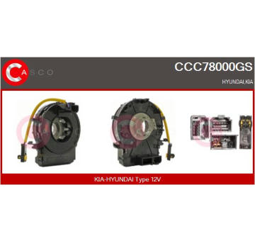 Vinuta pruzina, airbag CASCO CCC78000GS
