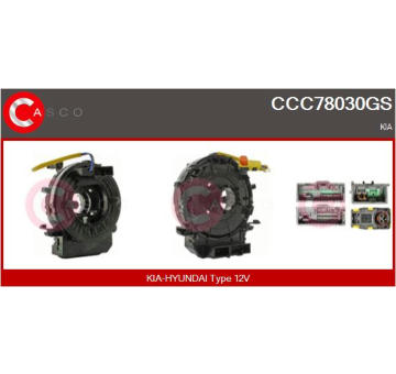 Vinuta pruzina, airbag CASCO CCC78030GS
