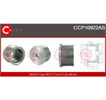 Snímač, počet otáček kol CASCO CSN86E29AS