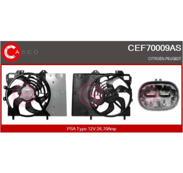 Elektromotor vetráka chladiča CASCO CEF70009AS