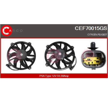 Elektromotor, větrák chladiče CASCO CEF70015GS