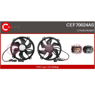 Elektromotor, větrák chladiče CASCO CEF70024AS