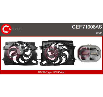 Elektromotor, větrák chladiče CASCO CEF71008AS