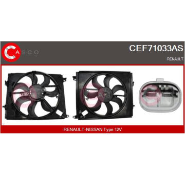 Elektromotor, větrák chladiče CASCO CEF71033AS