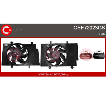 Elektromotor vetráka chladiča CASCO CEF72023GS