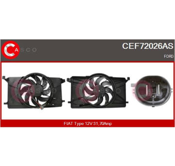 Elektromotor vetráka chladiča CASCO CEF72026AS