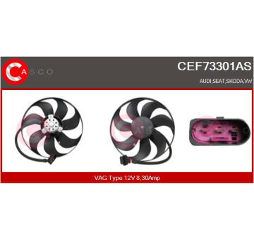 Větrák, chlazení motoru CASCO CEF73301AS