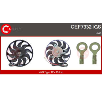 Elektromotor, větrák chladiče CASCO CEF71014GS