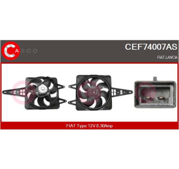 Elektromotor, větrák chladiče CASCO CEF74007AS