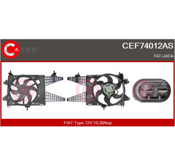 Elektromotor, větrák chladiče CASCO CEF74012AS