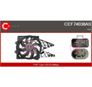 Elektromotor, větrák chladiče CASCO CEF74038AS