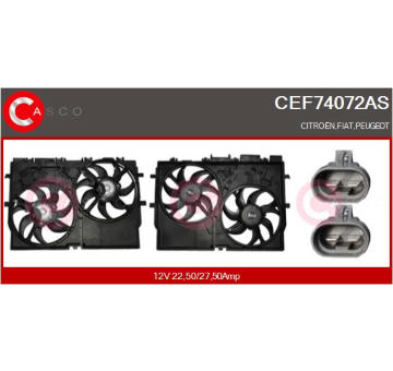 Elektromotor, větrák chladiče CASCO CEF74072AS