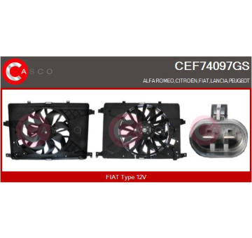 Dmychadlo, plnění CASCO CTC73124RS