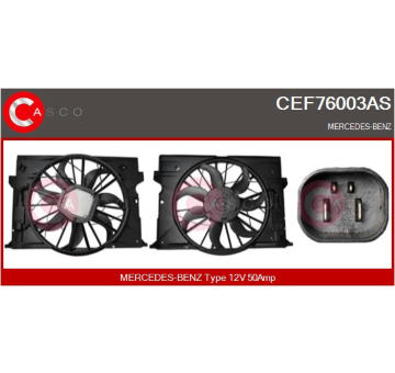 Elektromotor vetráka chladiča CASCO CEF76003AS