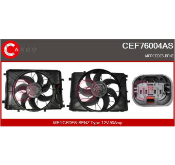 Elektromotor, větrák chladiče CASCO CEF76004AS