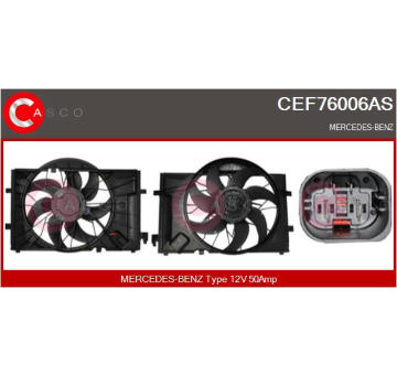 Elektromotor, větrák chladiče CASCO CEF76006AS