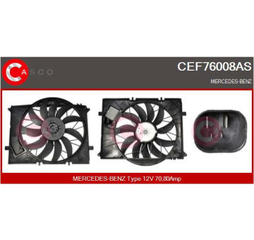 Elektromotor, větrák chladiče CASCO CEF76008AS