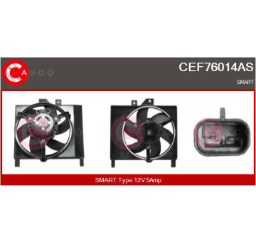 Elektromotor, větrák chladiče CASCO CEF76014AS