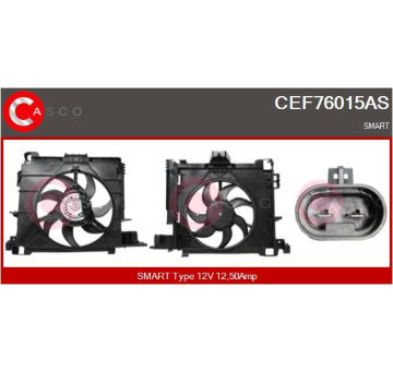 Elektromotor, větrák chladiče CASCO CEF76015AS