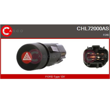 Vypinac vystraznych blikacu CASCO CHL72000AS